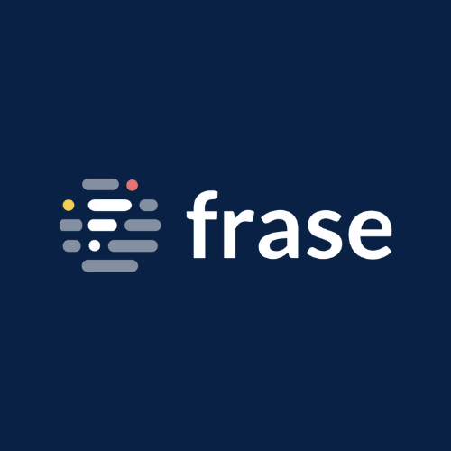 Frase logo representing AI-powered content creation and SEO optimization tools.