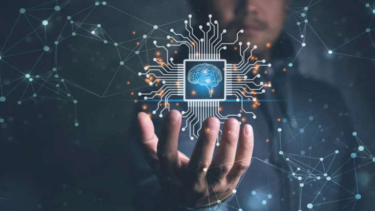 AI brain network showcasing the technology behind DeepBrain AI video generators