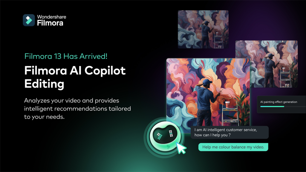 Filmora AI Copilot Editing Smart AI Video Editors Features Daily AI Hub Filmora AI Copilot Editing feature highlighting AI powered video tools