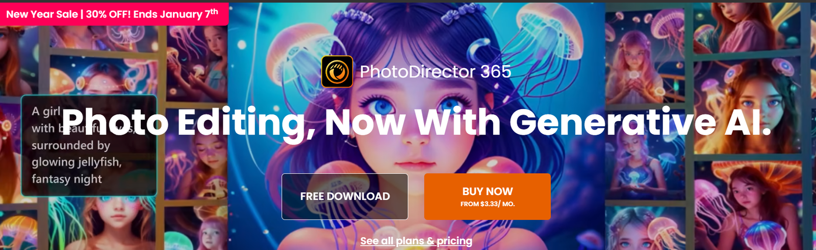 Photo editing with Generative AI in PhotoDirector 365