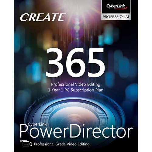 PowerDirector 365 packaging for professional AI video editing software