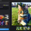 AI generated photo of a cat using AI image editor