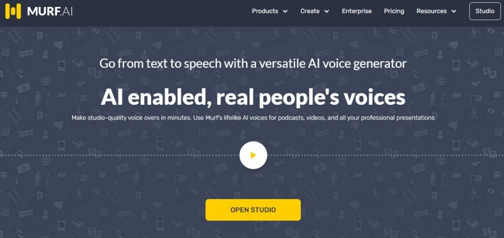 AI Enabled Voice Generator for Studio Quality Voiceovers by MurfAI