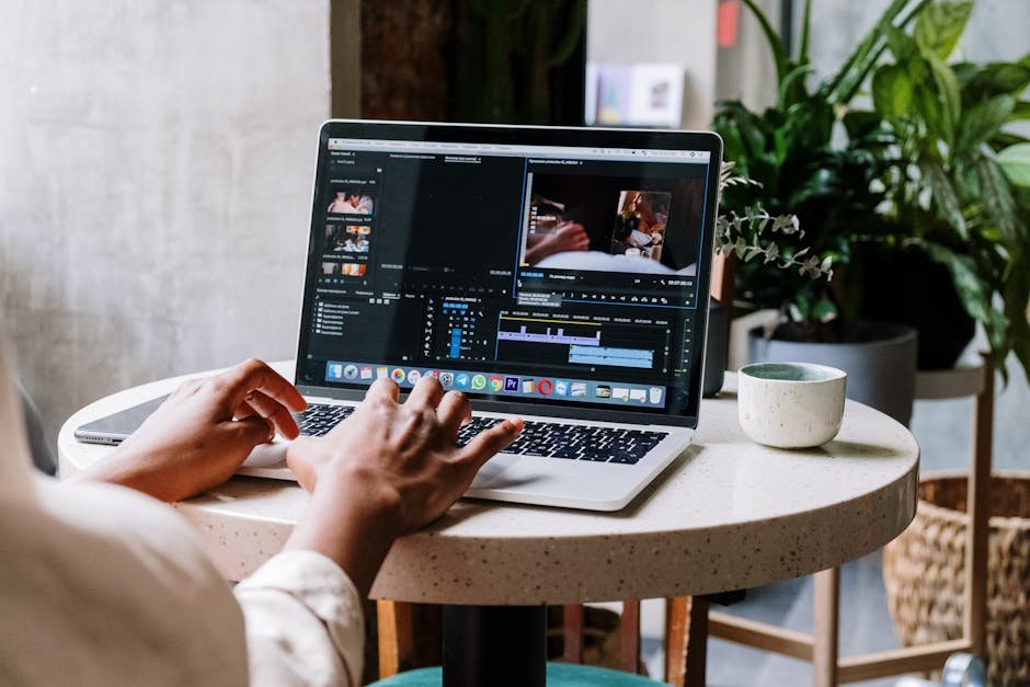 Small business owner using Filmoras AI video editing tools