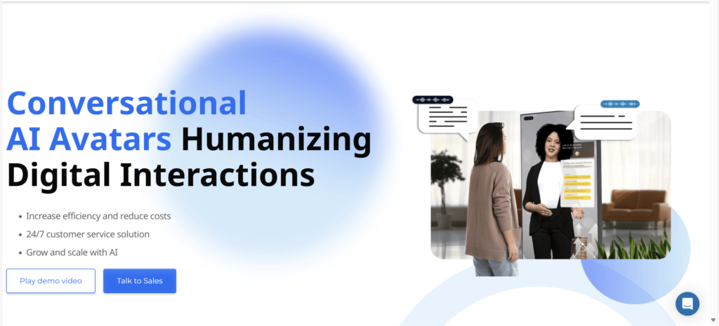 Conversational AI avatars enhancing digital interactions with 247 support and efficiency