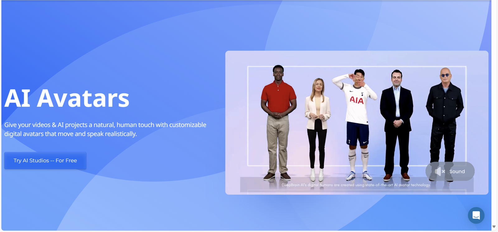 AI avatars representing diverse styles and use cases for video creation